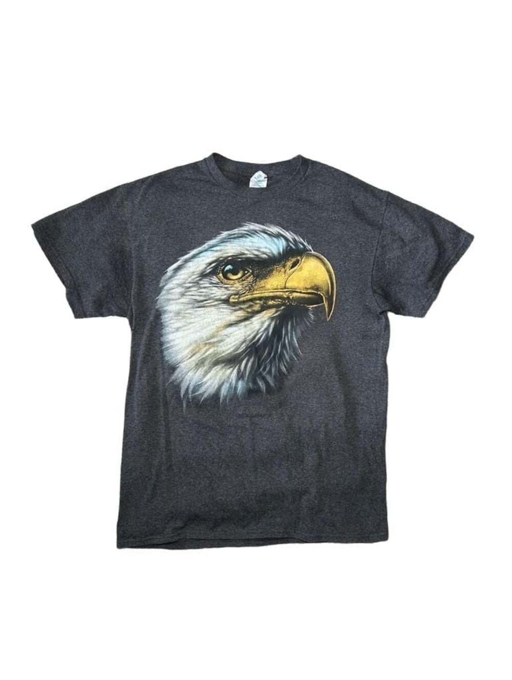 Delta Pro Weight Bald Eagle Graphic T-Shirt Medium Gray